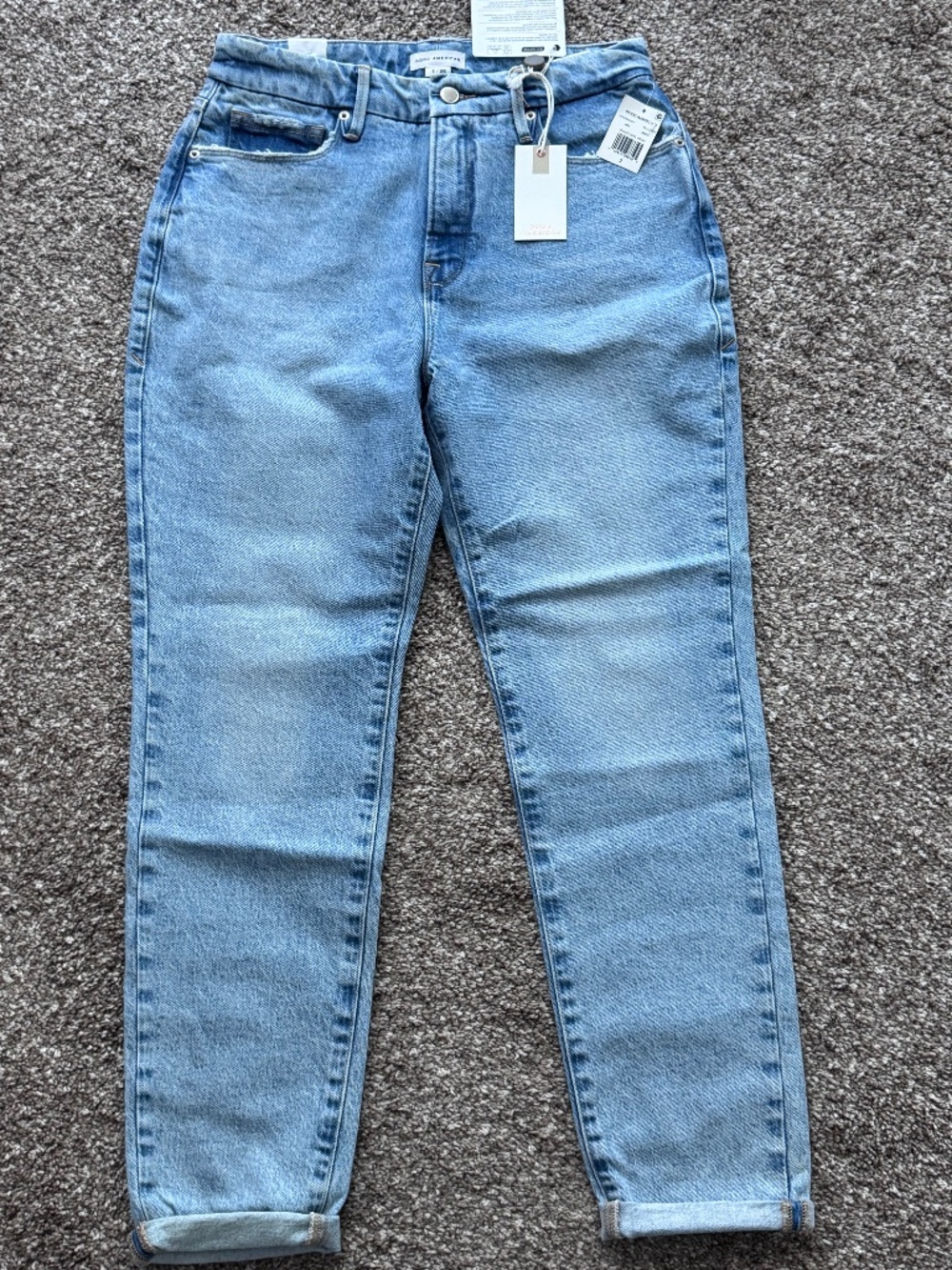 Good American bnwt Good Girlfriend jeans size 2